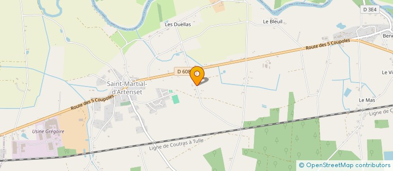 localisation de l'entreprise SARL ISOCONCEPT à ST MARTIAL D ARTENSET