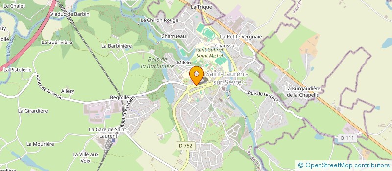 localisation de l'entreprise SARL ISOPRO MENUISERIES à SAINT-LAURENT-SUR-SEVRE