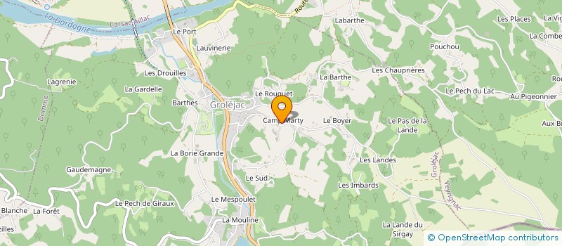 localisation de l'entreprise SARL ISSARTIER  GROLEJAC