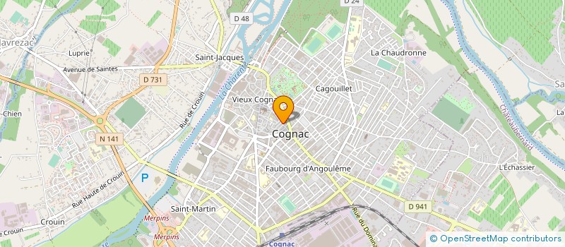 localisation de l'entreprise SARL ISTHEA à COGNAC