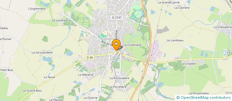 localisation de l'entreprise SARL J.A.C. à AUBIGNY-LES CLOUZEAUX