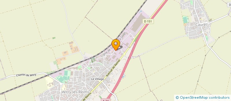 localisation de l'entreprise SARL J.A.P.  WITRY-LES-REIMS