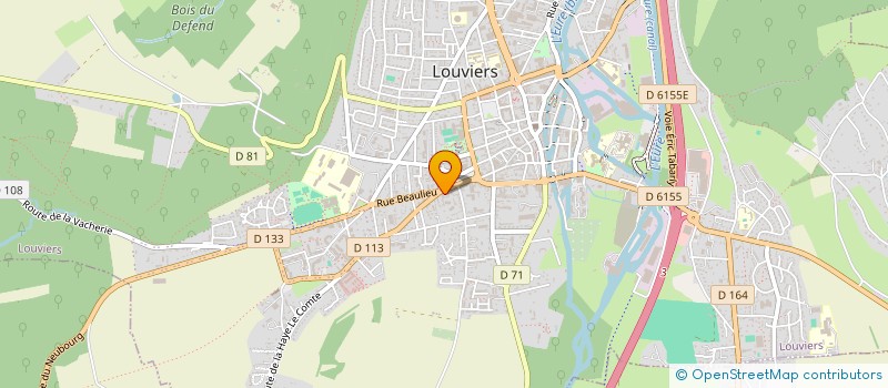 localisation de l'entreprise SARL J.B.C AMBULANCES à LOUVIERS