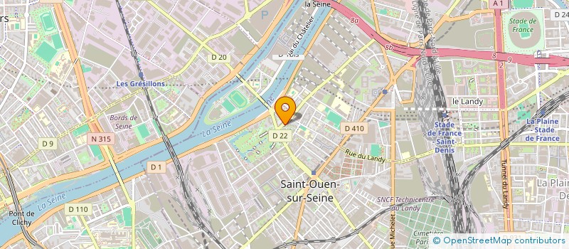 localisation de l'entreprise SARL J.B DISTRIBUTION à SAINT-OUEN-SUR-SEINE
