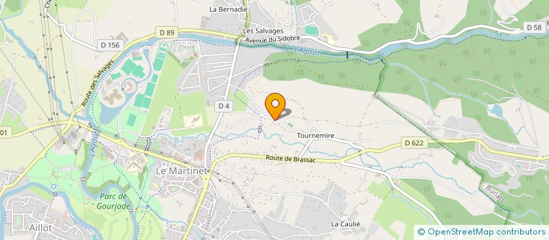 localisation de l'entreprise SARL J.B.G.  CASTRES