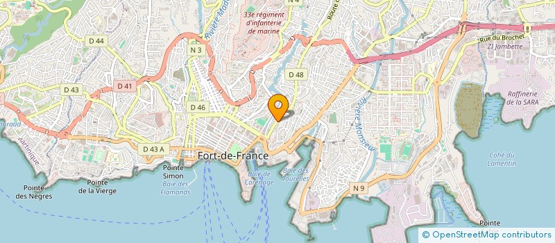 localisation de l'entreprise SARL J. BOUTRIN à FORT-DE-FRANCE