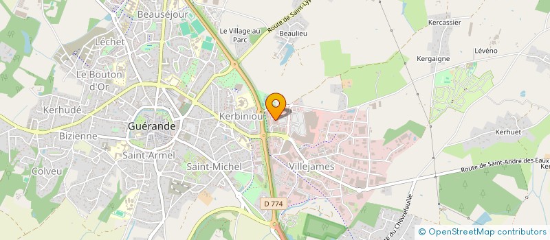 localisation de l'entreprise SARL J.C.BERTHE à GUERANDE