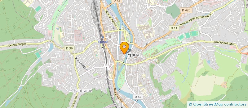 localisation de l'entreprise SARL J C J à EPINAL