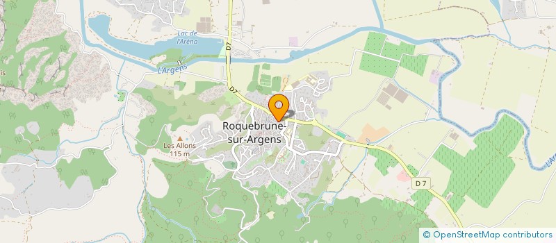 localisation de l'entreprise SARL J.C.P à ROQUEBRUNE-SUR-ARGENS