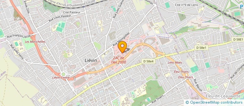 localisation de l'entreprise SARL J.C TILLOY  LIEVIN