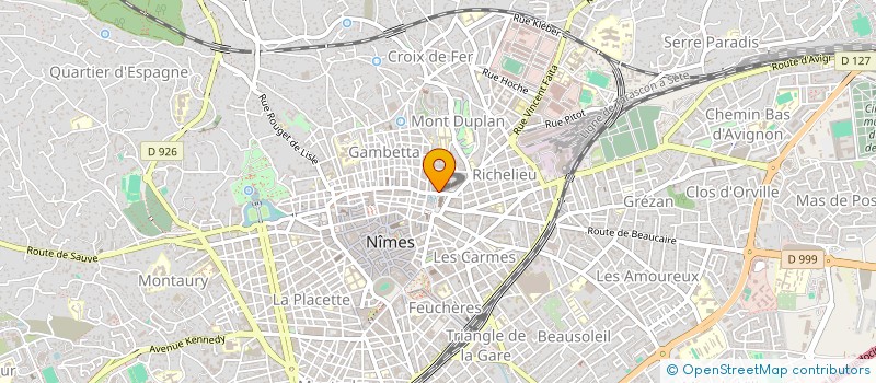 localisation de l'entreprise SARL J.D  NIMES