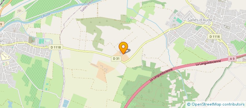 localisation de l'entreprise SARL J. DE SAINT-EXUPERY  SALLES D'AUDE
