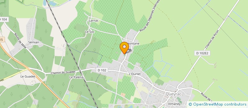 localisation de l'entreprise SARL J.F.B  QUEYRAC