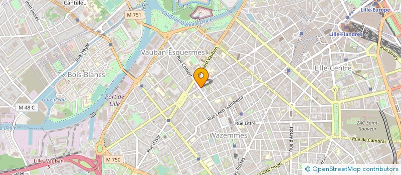 localisation de l'entreprise SARL J.F.B à LILLE