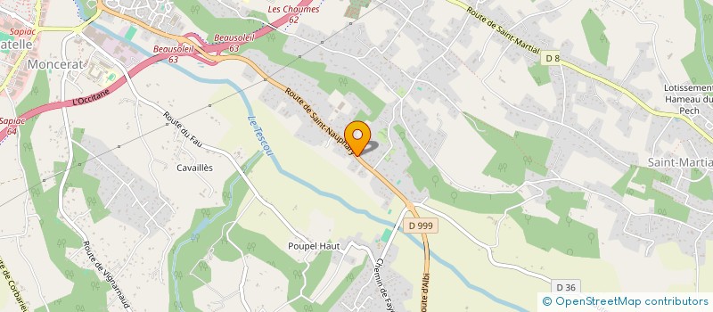 localisation de l'entreprise SARL J.F.C. CARROSSERIE à MONTAUBAN