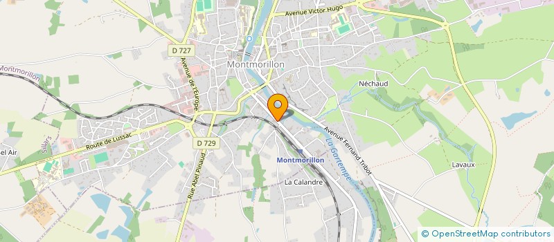 localisation de l'entreprise SARL J F SARRAZIN à MONTMORILLON