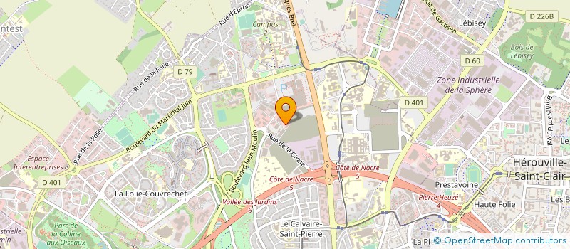 localisation de l'entreprise SARL J H CONSEIL à CAEN