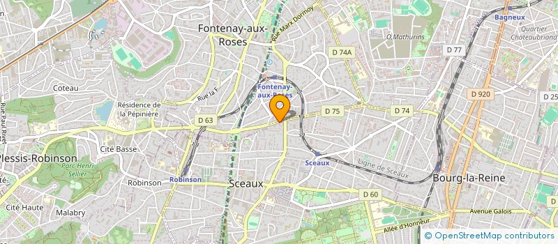 localisation de l'entreprise SARL J.L.A AUTO à SCEAUX