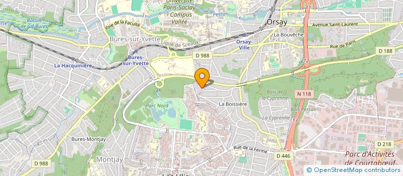 localisation de l'entreprise SARL J.L.C.  BURES-SUR-YVETTE