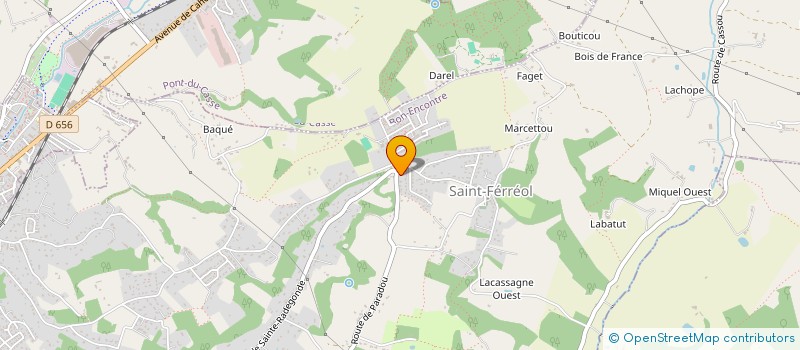localisation de l'entreprise SARL J.L.M. à BON-ENCONTRE