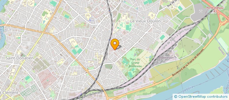 localisation de l'entreprise SARL, J LAGNEAUX à NANTES