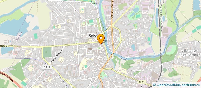 localisation de l'entreprise SARL J.M.A à SOISSONS