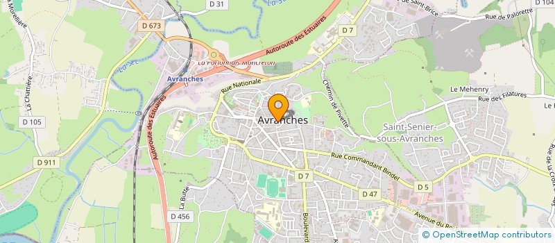 localisation de l'entreprise SARL J.M.A.  AVRANCHES