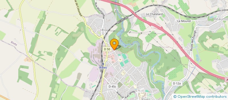 localisation de l'entreprise SARL J.M BOUVIER  RIVES