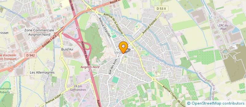 localisation de l'entreprise SARL J M TRAITEUR à VEDENE