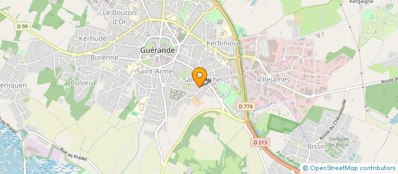 localisation de l'entreprise SARL J.O.C.F à GUERANDE