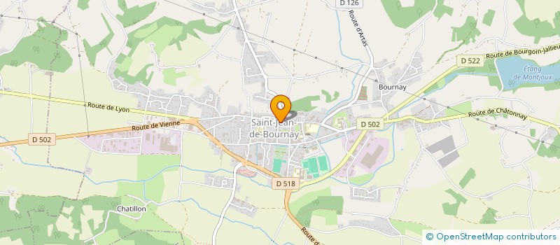 localisation de l'entreprise SARL J.P.C.  SAINT-JEAN-DE-BOURNAY