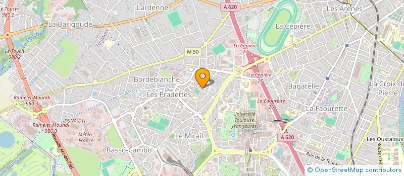localisation de l'entreprise SARL J.P.R.  TOULOUSE