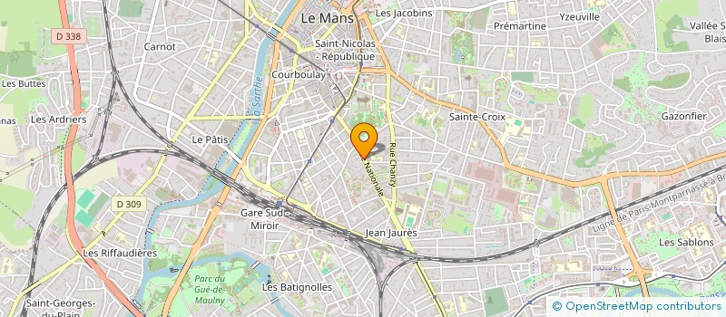 localisation de l'entreprise SARL J-P VIRFOLLET à LE MANS