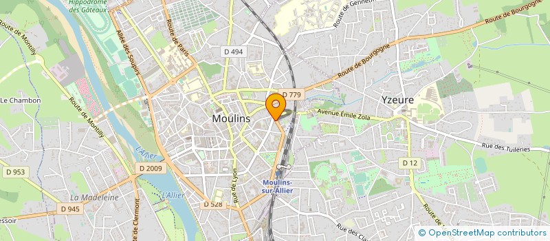 localisation de l'entreprise SARL J PIXEL à MOULINS