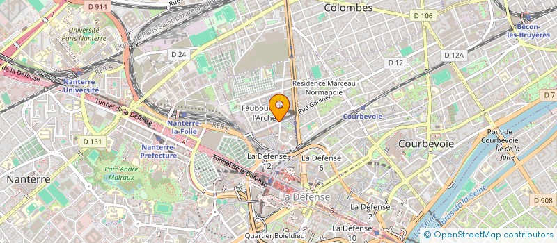 localisation de l'entreprise SARL J.R.D à COURBEVOIE