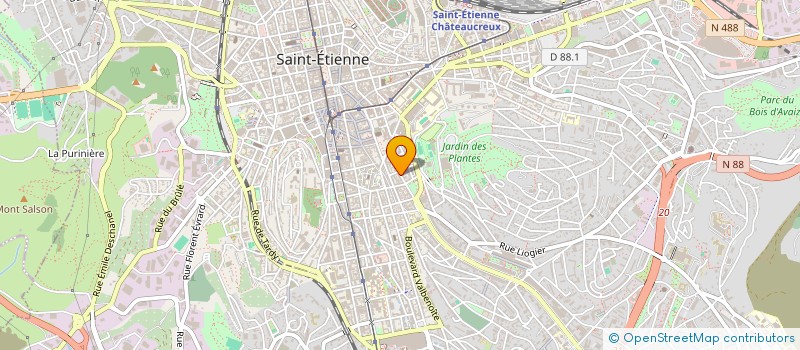 localisation de l'entreprise SARL J.S.R.C.  SAINT-ETIENNE