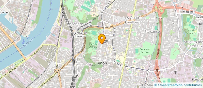 localisation de l'entreprise SARL J SANCHEZ ET FILS  CENON