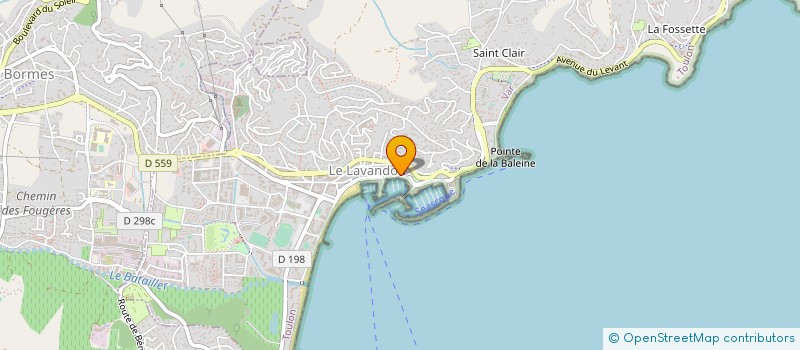 localisation de l'entreprise SARL J.T. à LE LAVANDOU