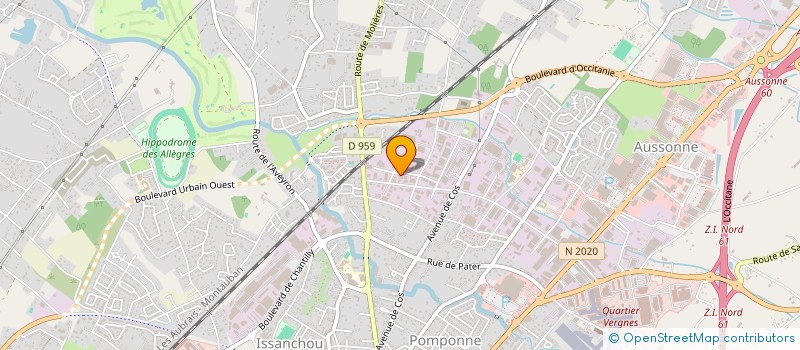 localisation de l'entreprise SARL J.T.H.  MONTAUBAN