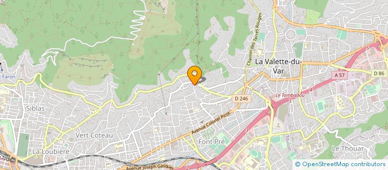 localisation de l'entreprise SARL J.T.T  TOULON