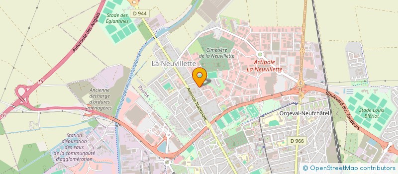 localisation de l'entreprise SARL J.V. IMMOBILIER  REIMS