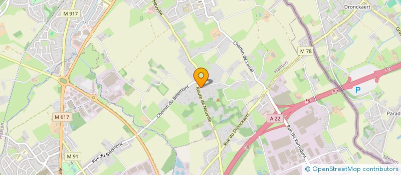 localisation de l'entreprise SARL J.W  HALLUIN