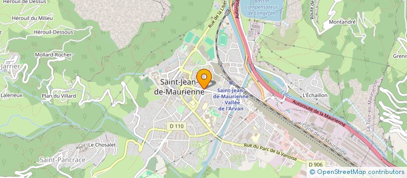 localisation de l'entreprise SARL J.Y.L.  SAINT-JEAN-DE-MAURIENNE