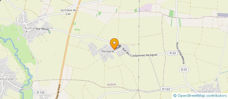 localisation de l'entreprise SARL J2CM  AUBIAT