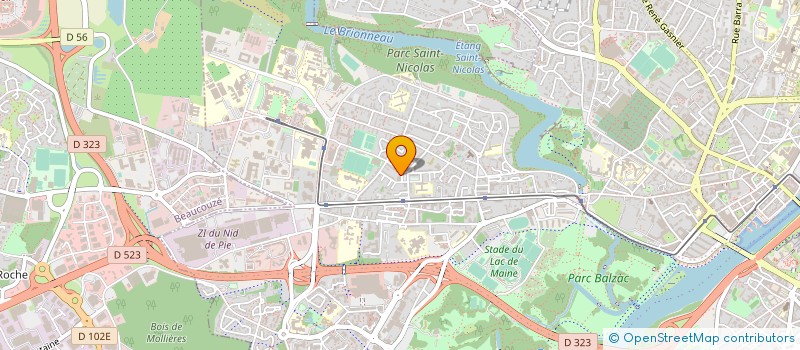 localisation de l'entreprise SARL JAB ESTHETIQUE à ANGERS
