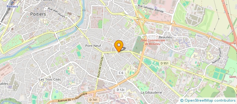 localisation de l'entreprise SARL JACALBERT IMMO à POITIERS