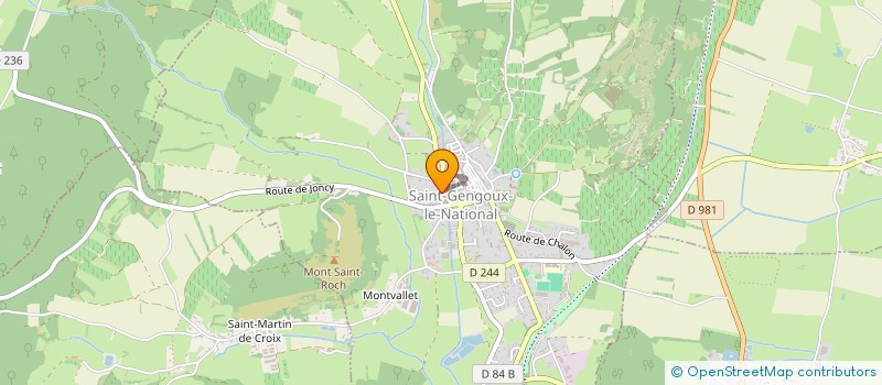 localisation de l'entreprise SARL JACKY BLANCHARD  SAINT-GENGOUX-LE-NATIONAL