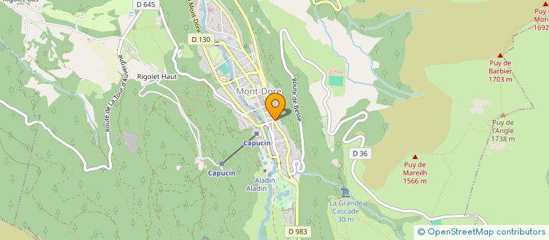 localisation de l'entreprise SARL JACKY ET DOMINIQUE  MONT-DORE