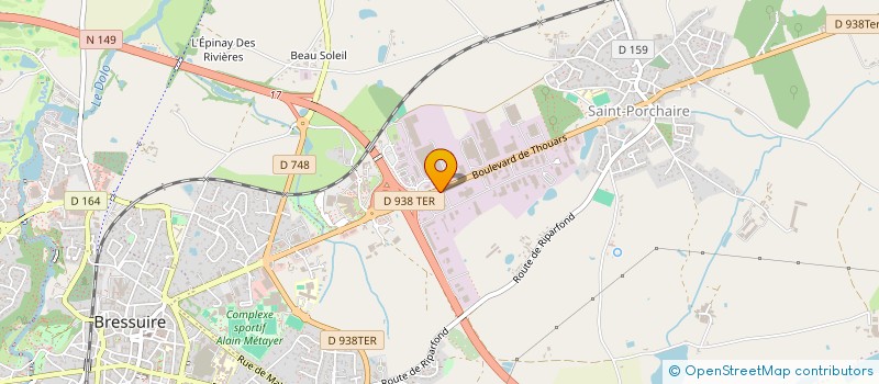 localisation de l'entreprise SARL JACKY RAMBAUD  BRESSUIRE