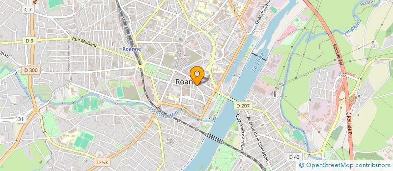 localisation de l'entreprise SARL JACOTEY GERARD  ROANNE